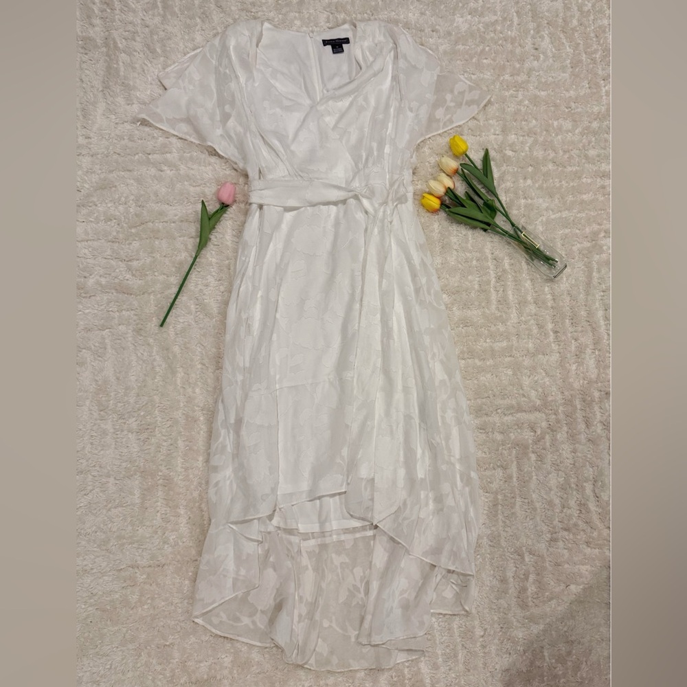 Jessica Howard White High Low Dress